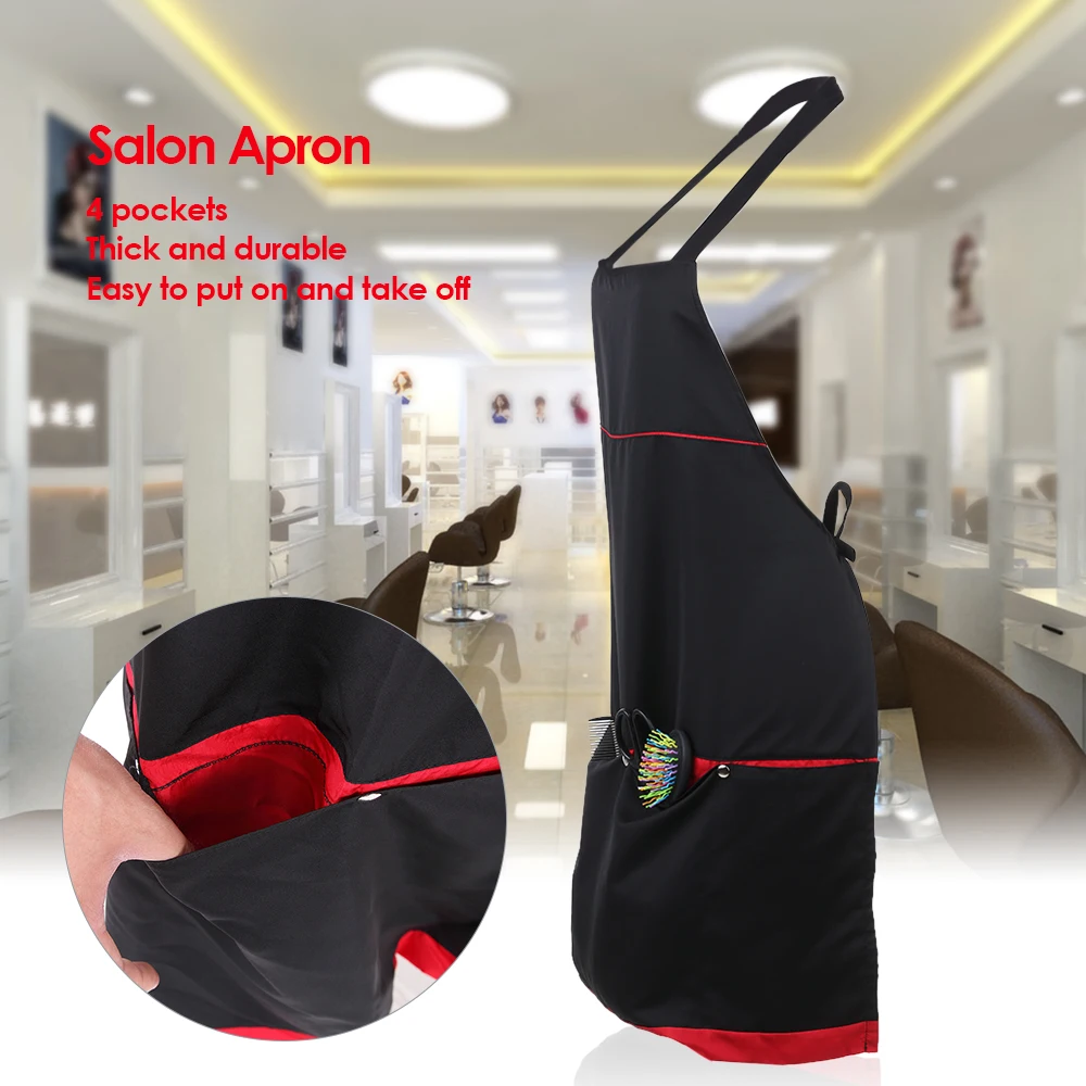 Bestauty Salon Apron for Hair Stylist Hairdressing Cape for Barber Shop Hair Cloth Cutting Dyeing Cape for Hairdresser Black