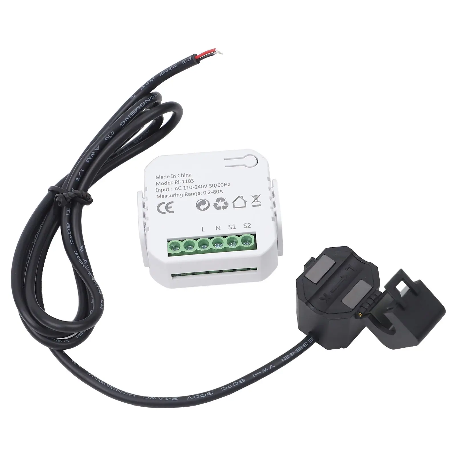 100-240V AC 50/60Hz Automate Electricity Meters For Tuya For Smart Life WiFi Energy Meter 80A With Clamp For CT