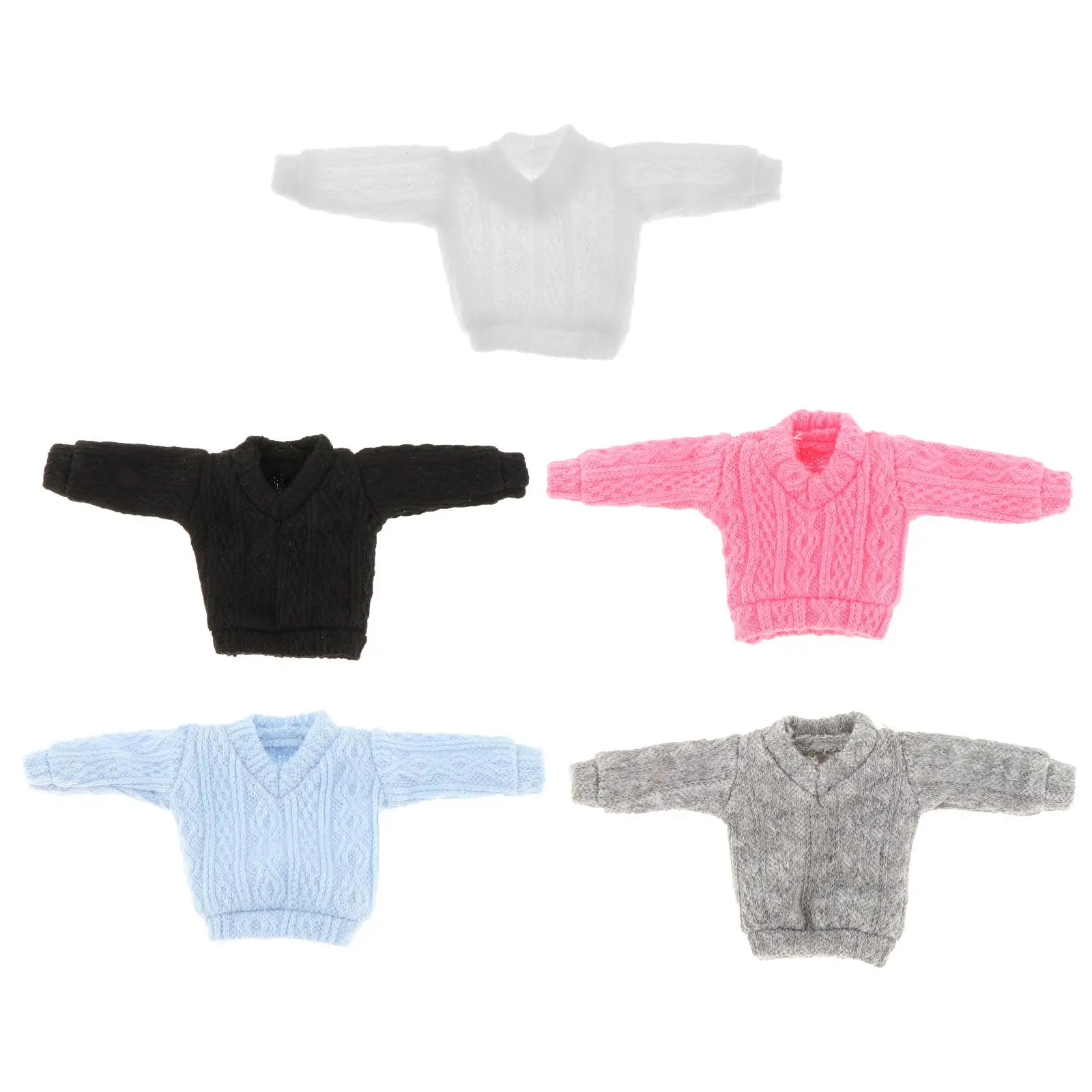 1/12 アクションフィギュアセーター、女性フィギュア服モデル、ファッショナブルなソフトアクセサリー、ミニチュアコスチューム、6 インチ人形衣装