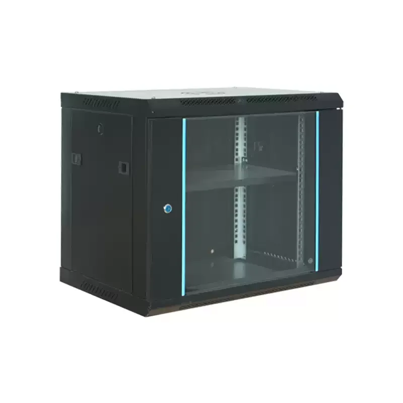 Small 6U Wall-mounted Network Cabinet - Home Thickened Weak Current Switch Cabinet for Router Hard Disk Server