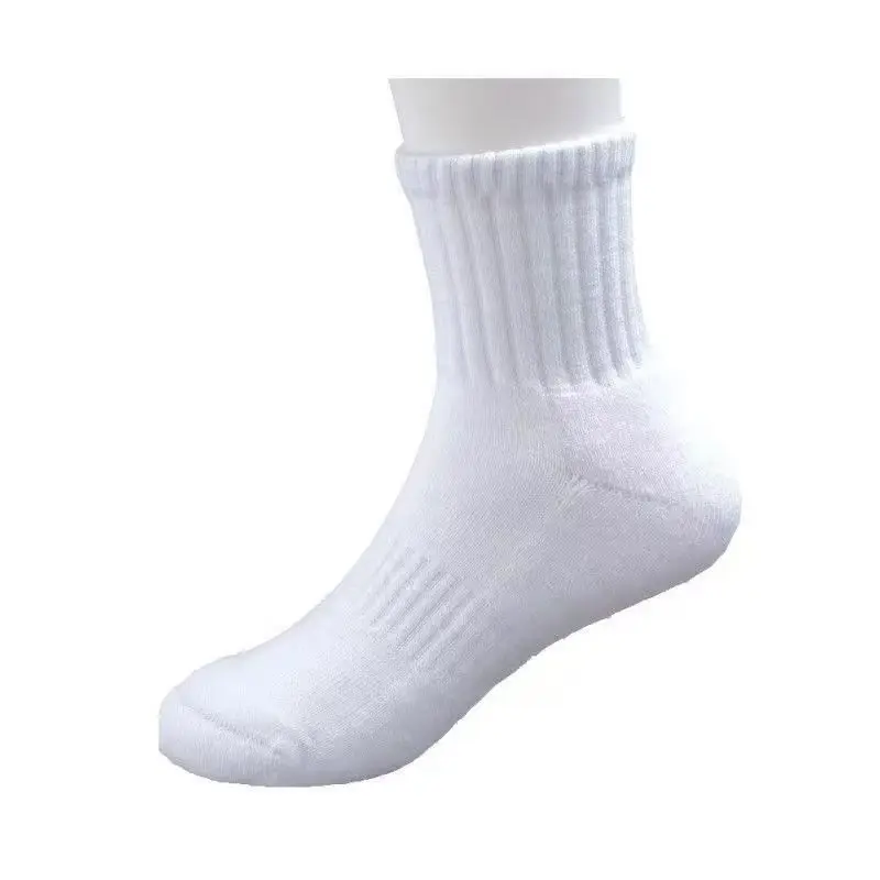 

15PCS Women Men Cotton Terry Socks Anti-Slip Soft Breathable Sweat-Absorbing Mid-Tube Socks | All-Season Sports Socks Plus Size
