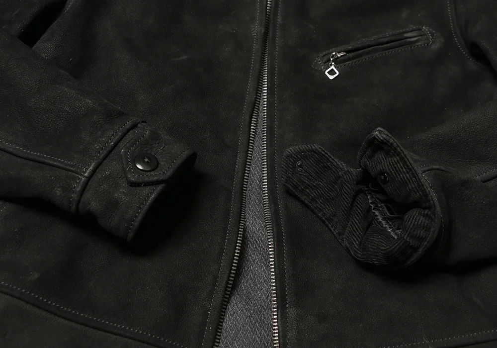 1930 سترة جلدية كلاسيكية ذات طية صدر السترة 1.6 سترة من جلد البقر الثقيل المصقول JS02 سترة جلدية لسائقي الدراجات النارية