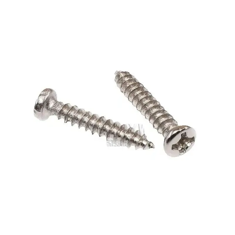 

Cross round head self-tapping screw, M3mm nickel-plated, sharp-tail PA self-tapping screw, diameter, cross recess small screw