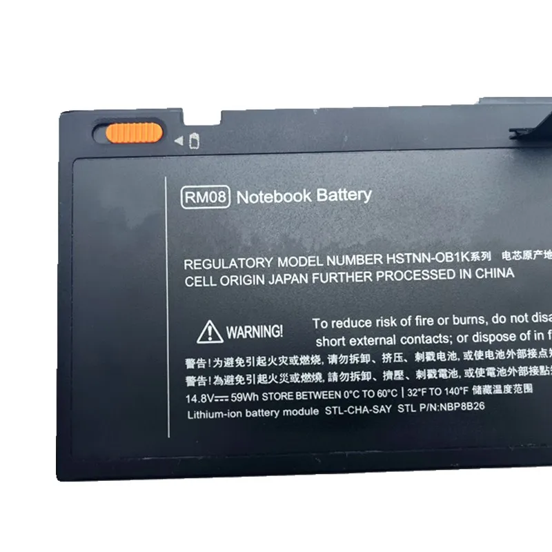 14.8V 59Wh 3760mAh RM08 Laptop Battery For HP HSTNN-I80C HSTNN-OB1K HSTNN-XB1S HSTNN-XB1K Battery For HP Envy 14 series Notebook