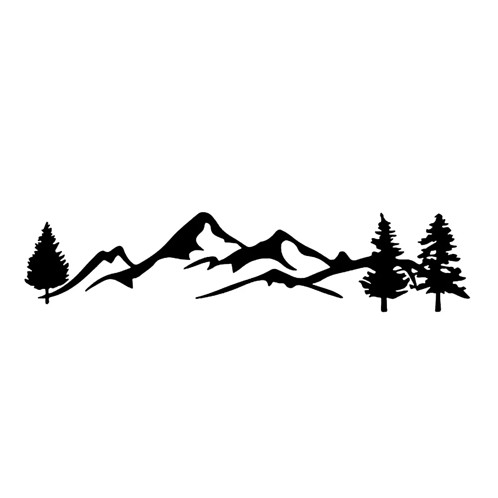 3D 15X3.5CM Car Stickers Mountain Range Graphics Decals Car Styling And Funny Motorcycle Vinyl Decal Decal Stcker