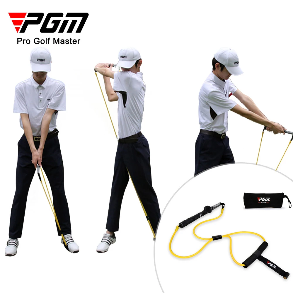 PGM Golf Swing Puller Tension Belt Band Golf Swing Trainer Strength Trainer Action Supplies Golf Club Correction Strong Device