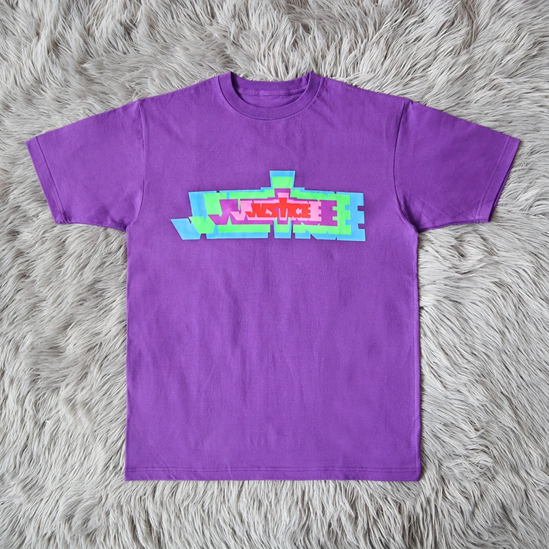 

Футболка Justin Bieber Purpose Tour Justice Tour с круглым вырезом, молодежная, летняя, модная, с принтом, стандартного кроя