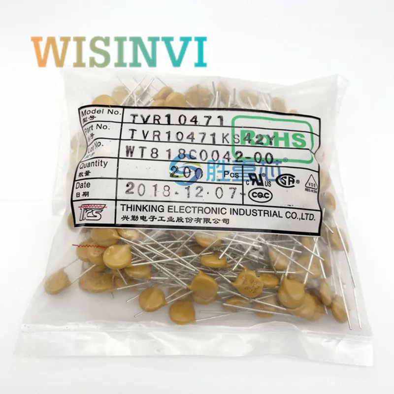 

10PCS TVR10471KSY foot pitch 10mm 470V 10D471K Varistor surge protection