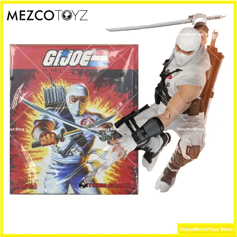 100% Original MEZCO Toys ONE:12 Collective G.I. Joe Storm Shadow 1/12 In Stock Anime Action Collection Figures Model Toys