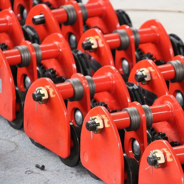 Manual Chain Hoist with Trolley I Beam Monorail Push Pull Trolley for Lifting