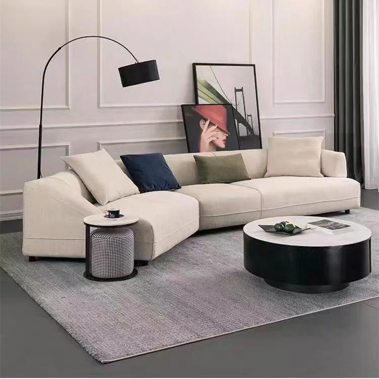 

&S Best Seller Modern Foam Sponge Filling Timber Frame Fabric L Shaped Sofa for Living Room*