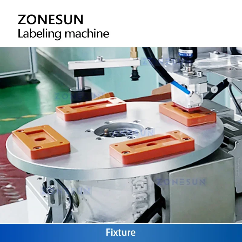 ZONESUN Semi Automatic Flat Surfaces Labeling Machine Label Labeler Applicator Custom Design Stickering Equipment ZS-TB105F