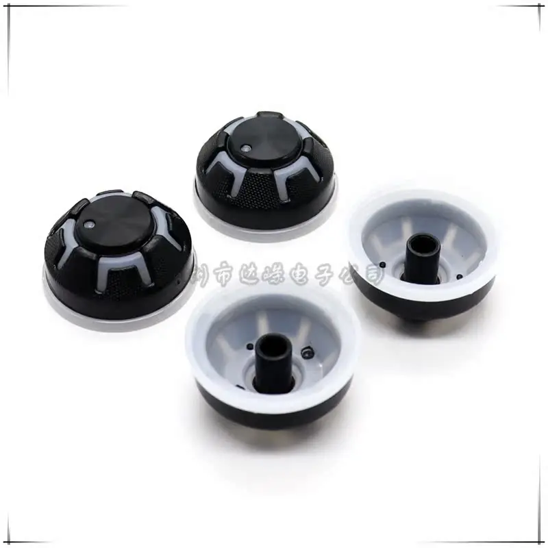 2PCS 40×18MM Plastic light transmission knob potentiometer Knob sound card adjusting knob Flower Shaped Inner Hole 6mm