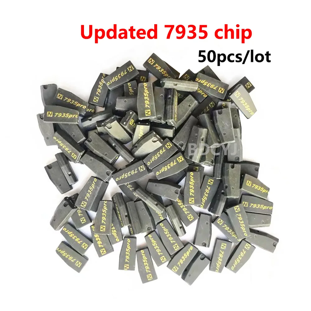 50pcs New updated 7935 pro ID40 aftermarket Blank PCF7935 (T16) replace by PCF7935AA Transponder chips 7935