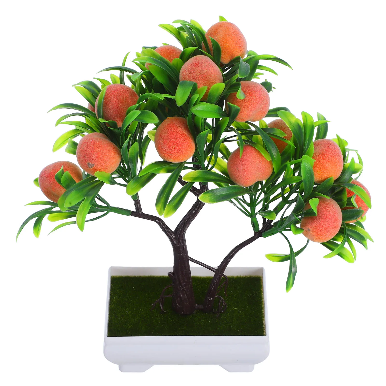 

Simulated Peach Tree Bonsai Fake Plant Ornaments Indoor Artificial Decors Home Realistic