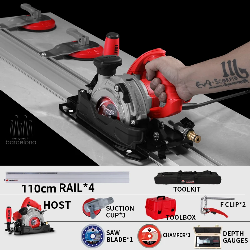 TC-125 45 degree Portable Electric Tile Cutter Saw for Cutting Wood Stone Ceramic Tile Cutting Machine Max Cut 4.4m