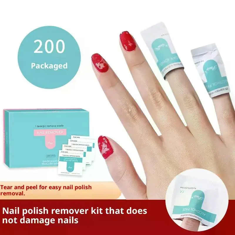 المهنية مزيل طلاء الجل مناديل تنظيف الأظافر مناديل مزيل طلاء الأظافر ورقة منصات مسمار الفن الأنظف خطوة واحدة #3