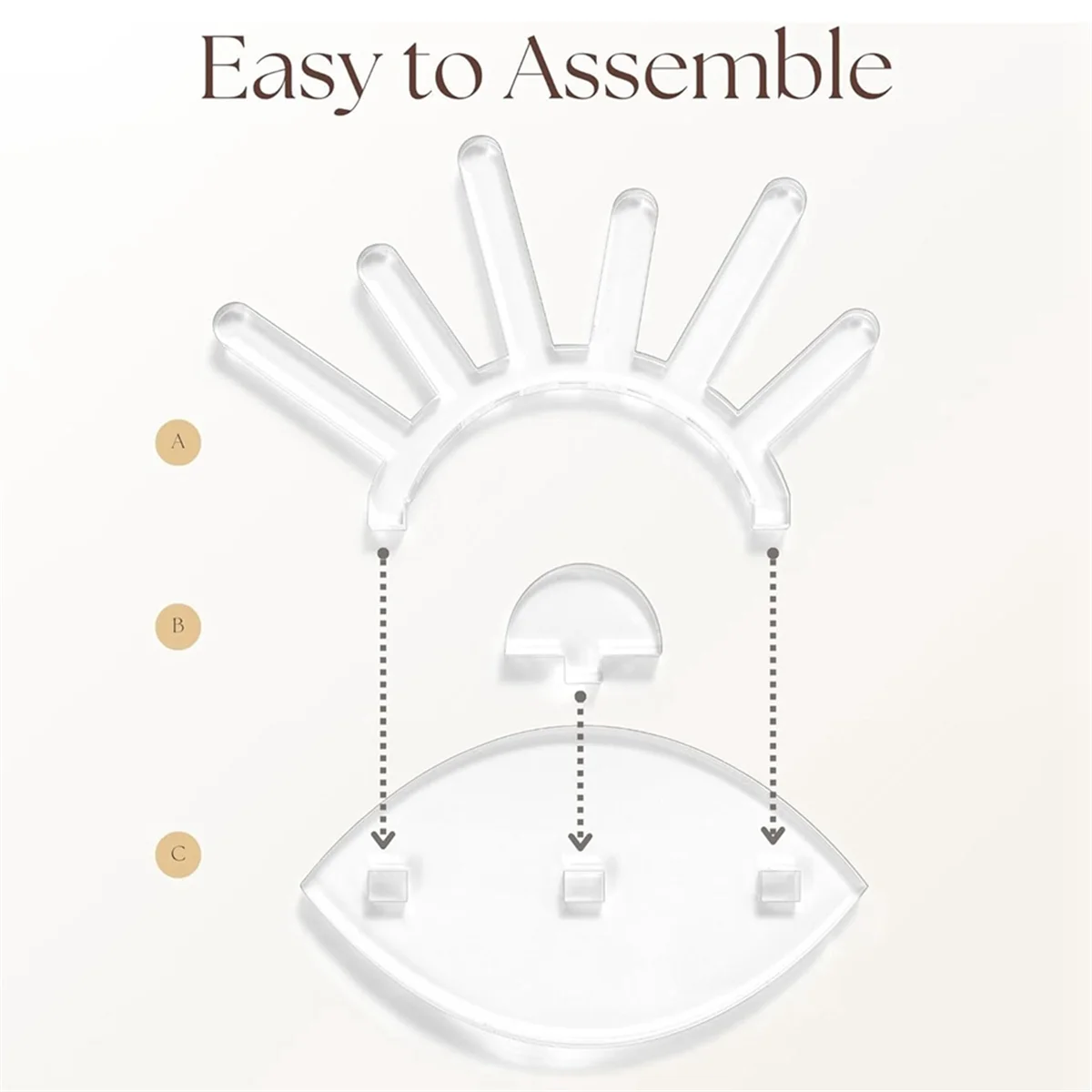 ABQR акриловый держатель для колец, дисплей для колец, дисплей для ювелирных изделий для подставки для колец, подарок на Рождество, день рождения и помолвку