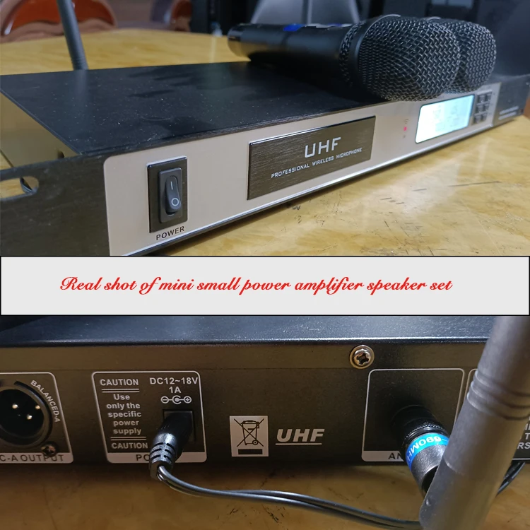 LS680U Performance Microphone Wireless Microphone Microphone Outdoor Sound Card One For Two U-segment With Receiver FM Stage