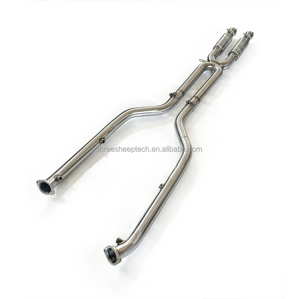 High Quality Stainless steel Exhaust Middle Pipe For Bmw M3 E90 E92 E93 2007-2013 S65 V8 4.0l With Muffler Car Accessories