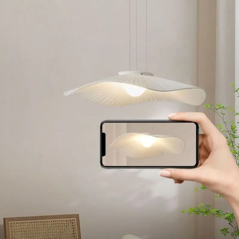 Nordic Modern Creative Restaurant Pendant Lamp Design Simple Lotus Leaf Hat Led Lights for Dining Living Room Bedroom Chandelier