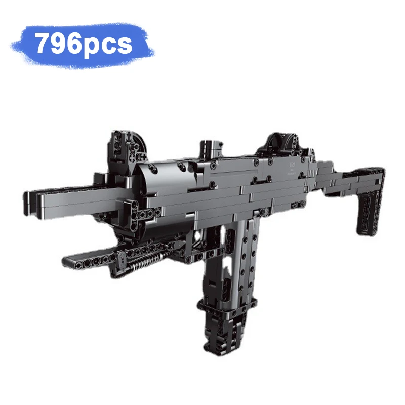 

14006 WZ Submachine Gun 796pcs Assembled Building Blocks Bricks Guns Series Model Kids Toys Boys Birthday Gifts