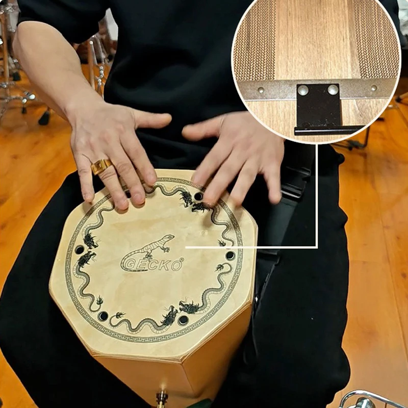 Tambor Bongo portátil, caja de Cajon de madera, tambor, tambores musicales, meditación, adultos, principiantes, instrumento Musical profesional de percusión