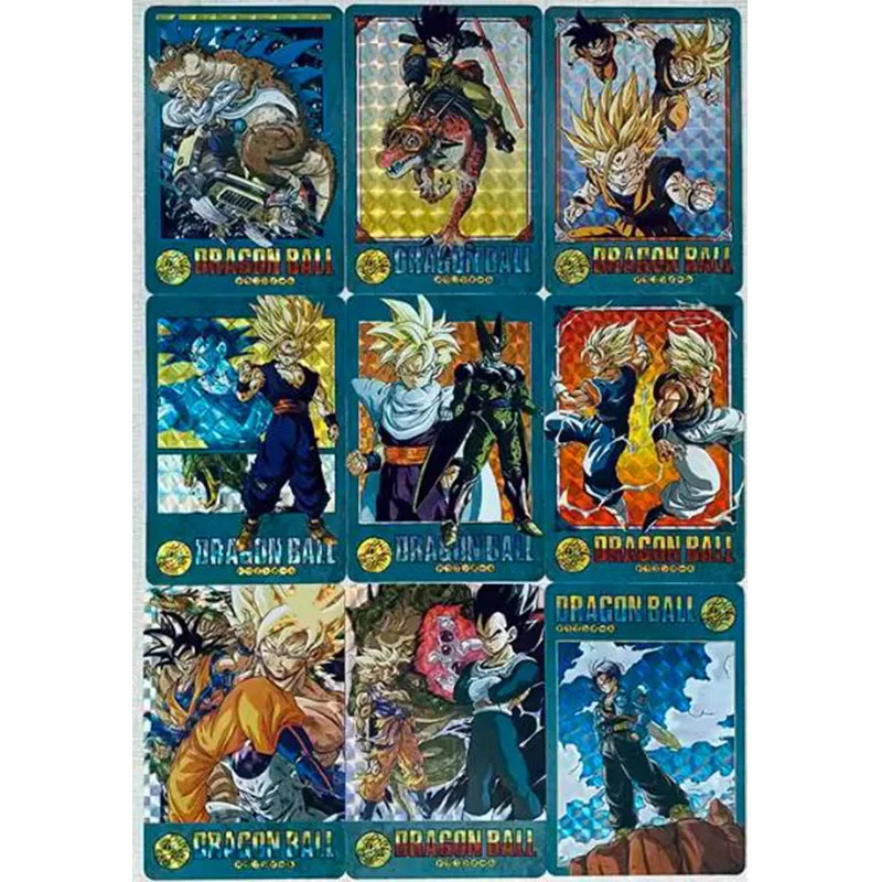 Dragon Ball Collectible Cards Boys Games Toys Table Games Birthday Gifts DIY Anime Trunks Raditz Nami Premium Flash Card 36PC