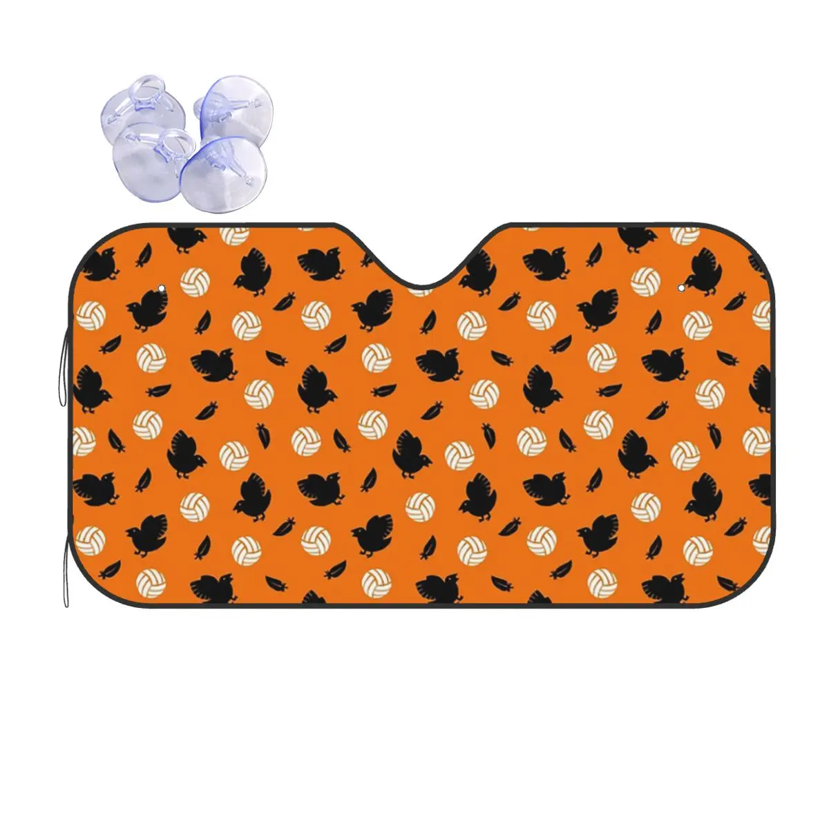 

Haikyuu Karasuno Volley Crows Sunshade Windscreen Car Front Windshield Window Sun Visor Accessories Covers