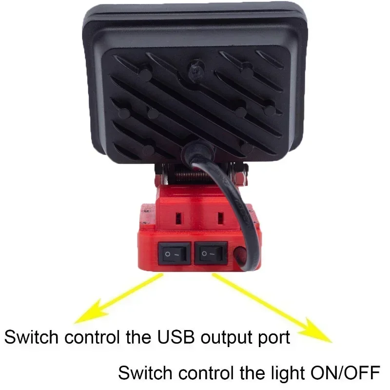 Cordless LED Work Light for Lidl Parkside X20V Li-Ion Battery Portable Outdoor Emergency Light Flashlight Portable Lantern