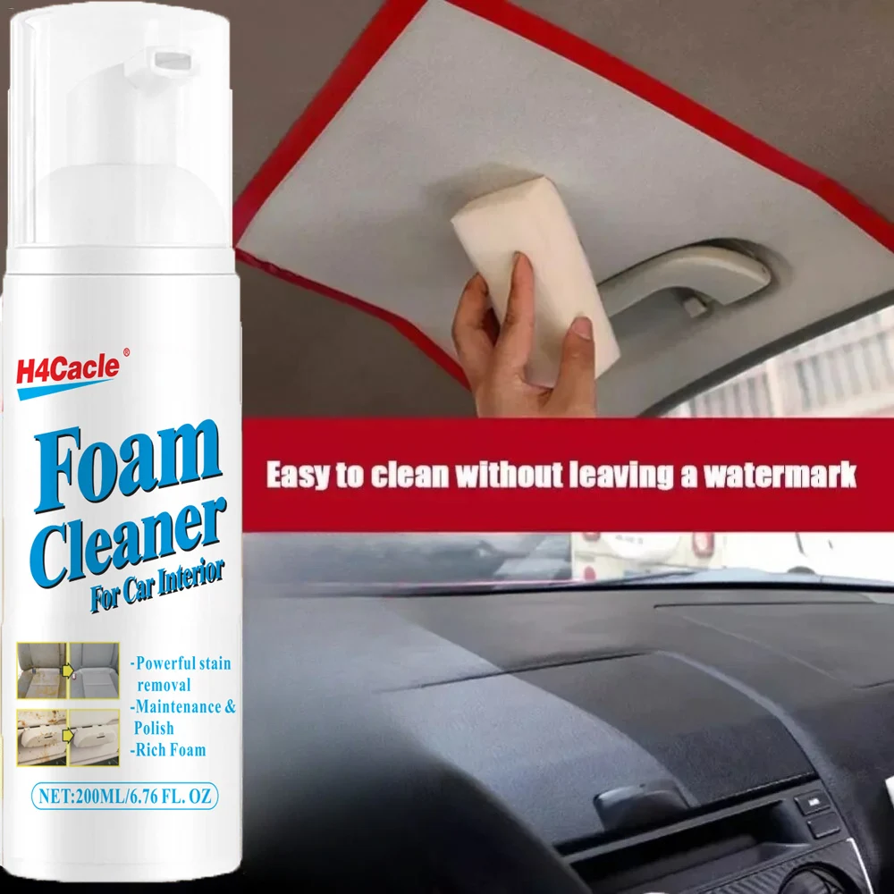 Multi-Purpose Foam Cleaner Car Interior Wash Maintenance Renovation Agent Seat Leather Fabric Plastic Home Stain Cleaning view 2