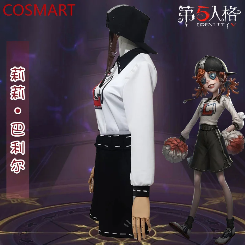 COSMART Identity V Lily Barriere Cheer Leader New Survivor Game Suit Fashion Cosplay Costume Halloween Party Role Play Outfit