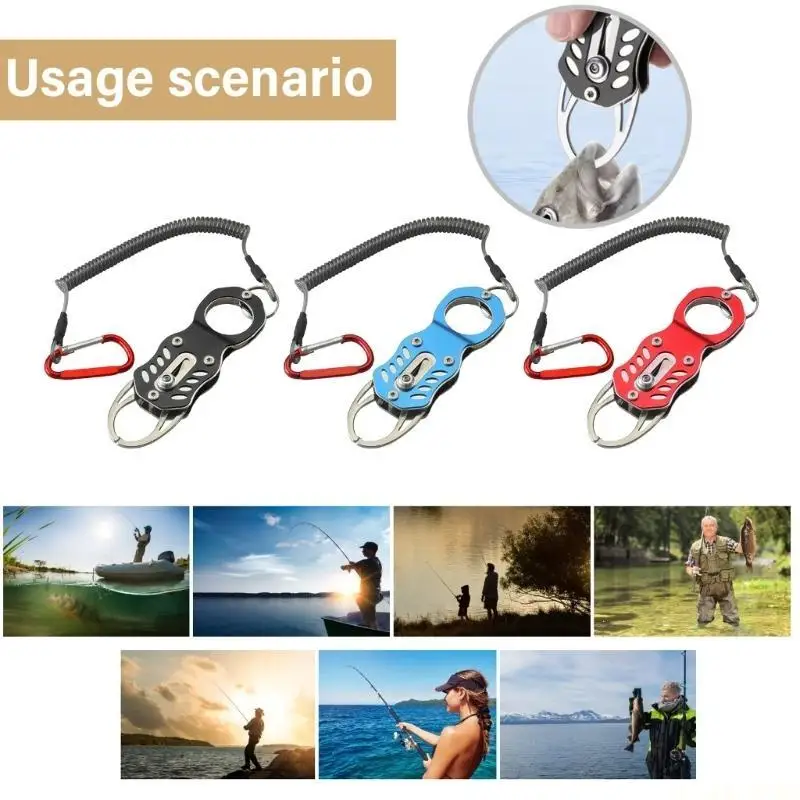 

M5TC Fishing Accessory Stainless Steel Fish Mouth Grabber Fish Holder Gripper Tool Fish Lip Gripper Fishing Pliers