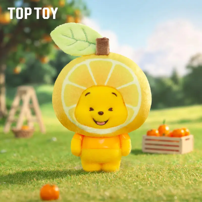 TOPTOY Disney Winnie The Pooh Tiny Orchard Series Blind Box Guess Bag Original Toys Doll Cute Anime Figure Ornaments Gift