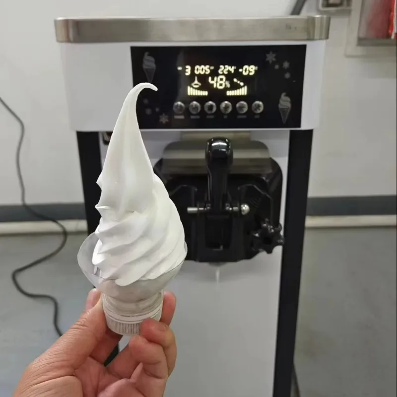 

Commercial desktop ice cream machine cone automatic single head soft ice cream machine
