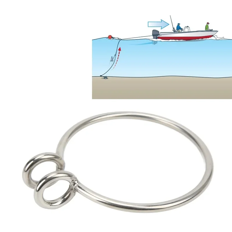8mm Marine  Retrieval Ring  Retrieving System Stainless Steel Polished for Boat Yacht Fishing  Retrieval Ring