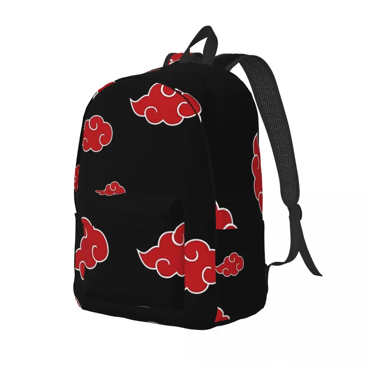 

Black And Red Cloud Backpack Daypack Large Capacity Kids BookBag School Bag Shoulder Bags for Boys Girls