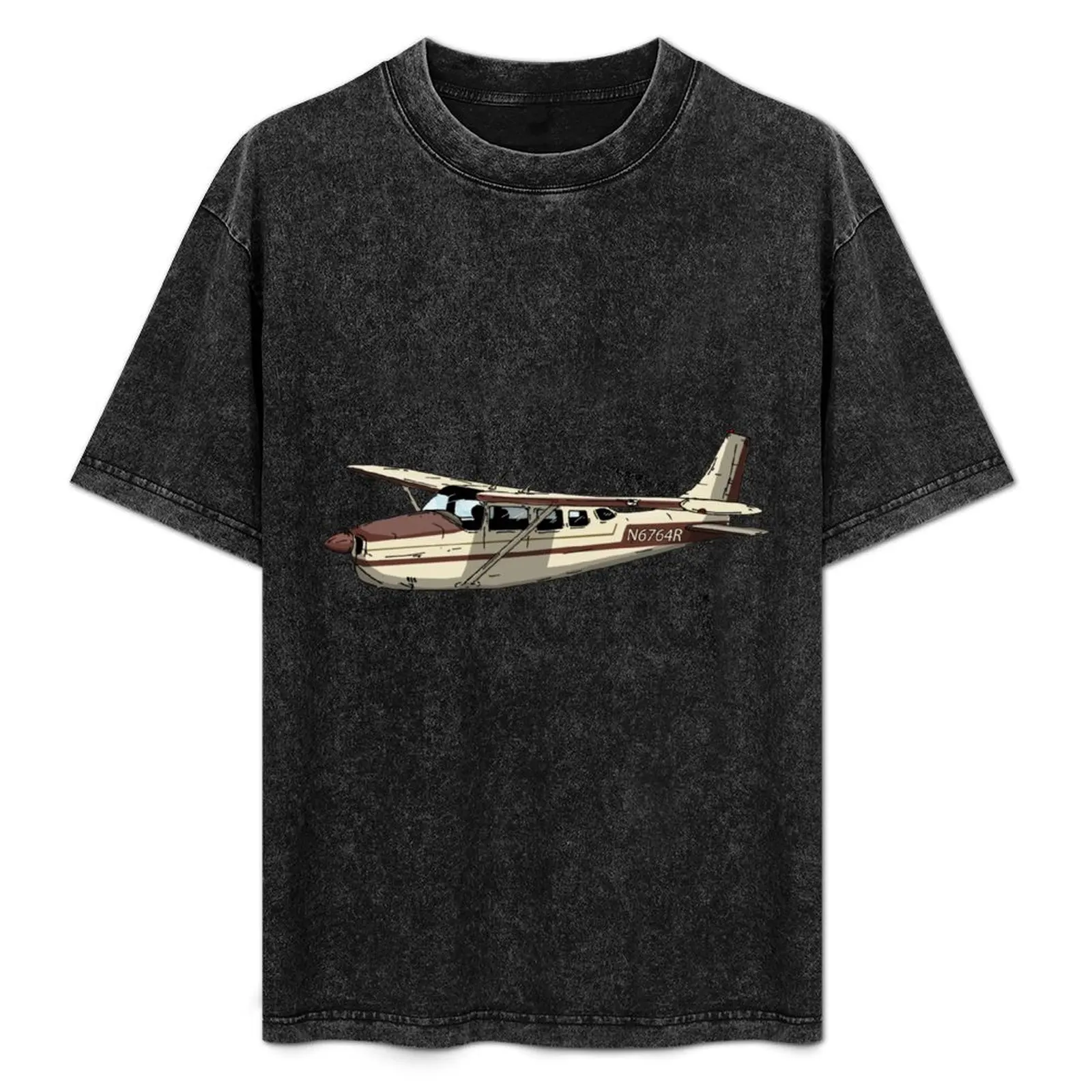 

Cessna 210 Centurion N6764R T-Shirt Big and Tall Basic Tee Shirt