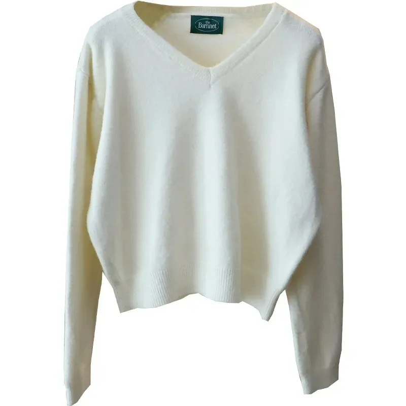 

New Casual Loose Fit Knitted Top Blue Soft Cozy Women's Knitwear Loose Faionable Lazy Feel Autumn Winter