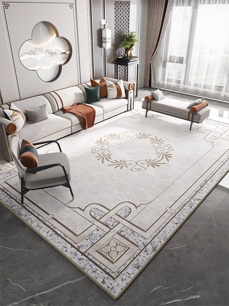 New Chinese Style Carpet for Living Room Large Customize Luxury Bedroom Area Rug Home Decor Study Chair Non-slip Mat Rug