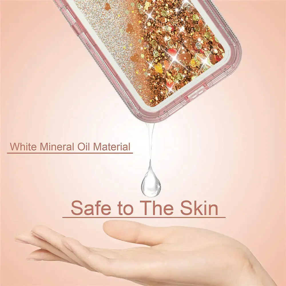 Luxury Glitter Dynamic Quicksand Case for IPhone 17 16 15 14 13 Pro Max X XSMAX XR SE 6 7 8 Plus Heavy Shockproof Phone Cover
