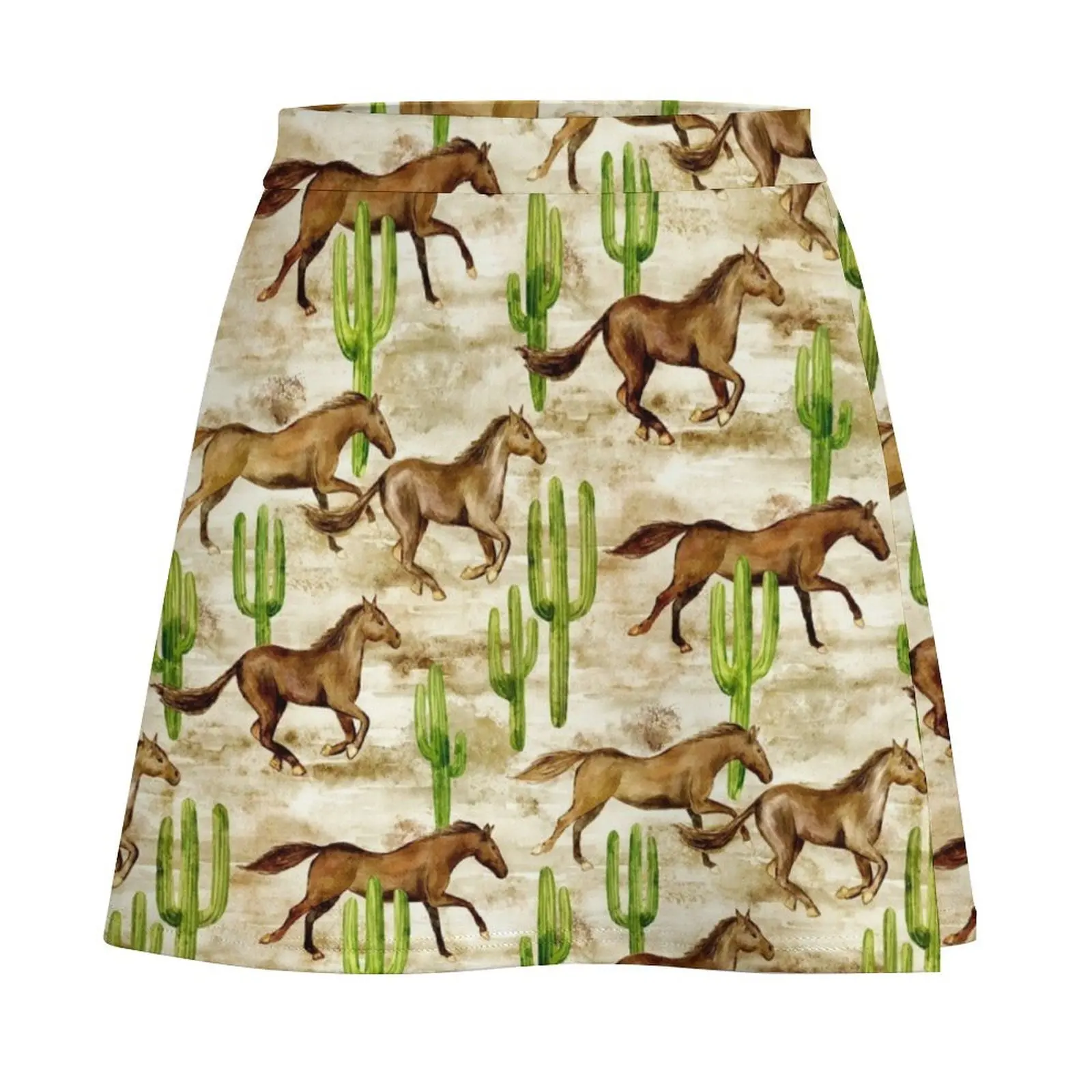 Wild and Free - watercolor horses Mini Skirt Sexy mini skirt shorts Short skirts Mini Skirt