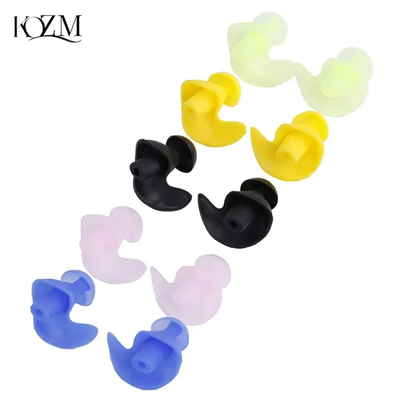 

1 Pair Of Swimming Earplugs Soft Silicone Anti Noise Foam Ear Plugs For Swim Sleep Work Box Reusable Comfy