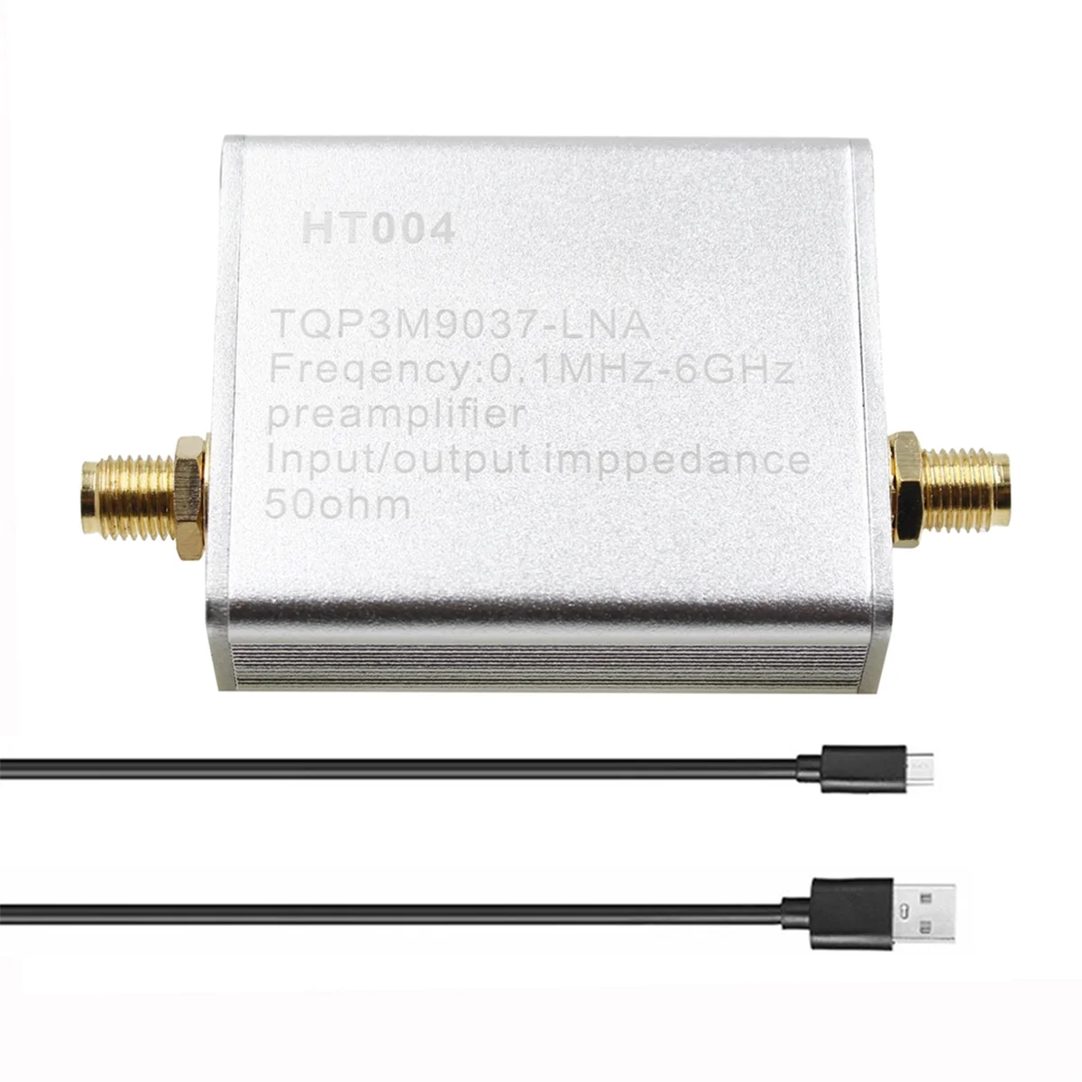 100K-6GHz Full Band Low Noise Amplifier,20dB High Gain Preamplifier, โมดูล LNA สําหรับ RF และ Software Defined SDR วิทยุ