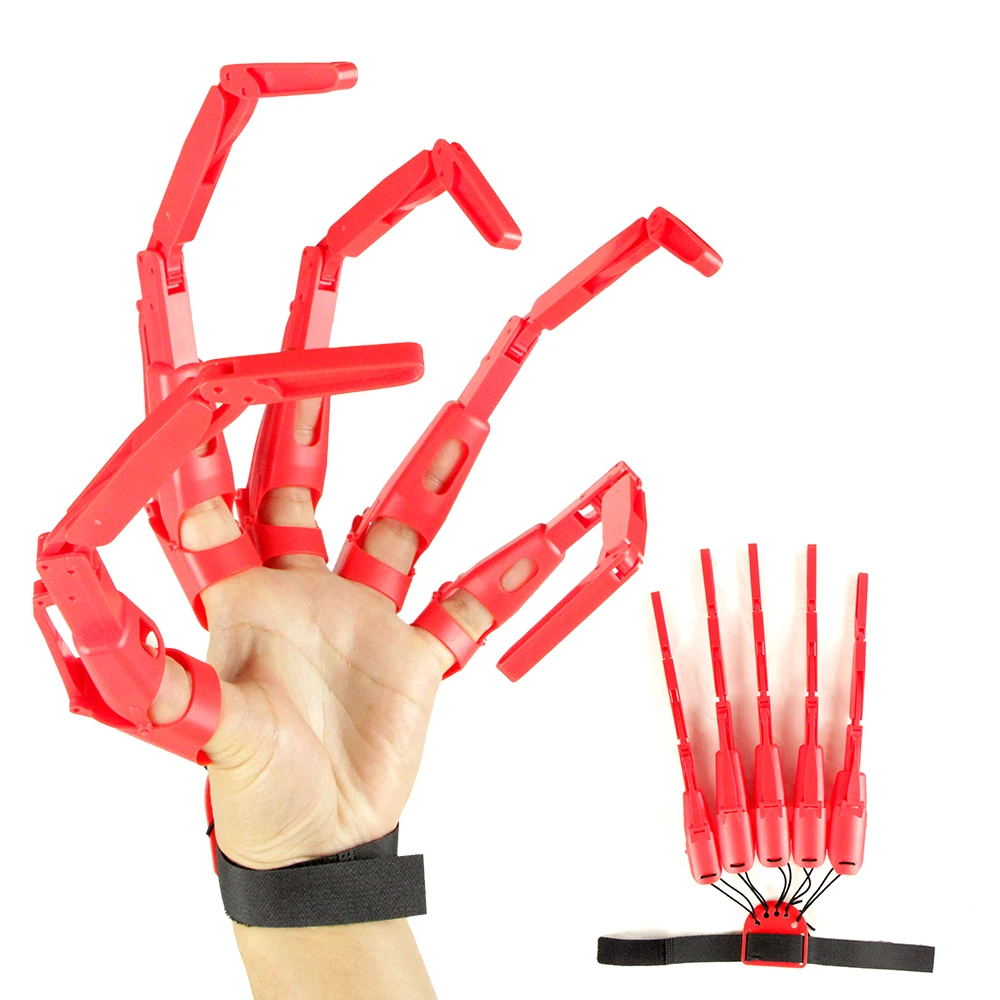 New 3D Halloween Articulated Fingers Extensions Flexible Joints Movable Wearable Long Fingers Decoration Props Claw Cosplay