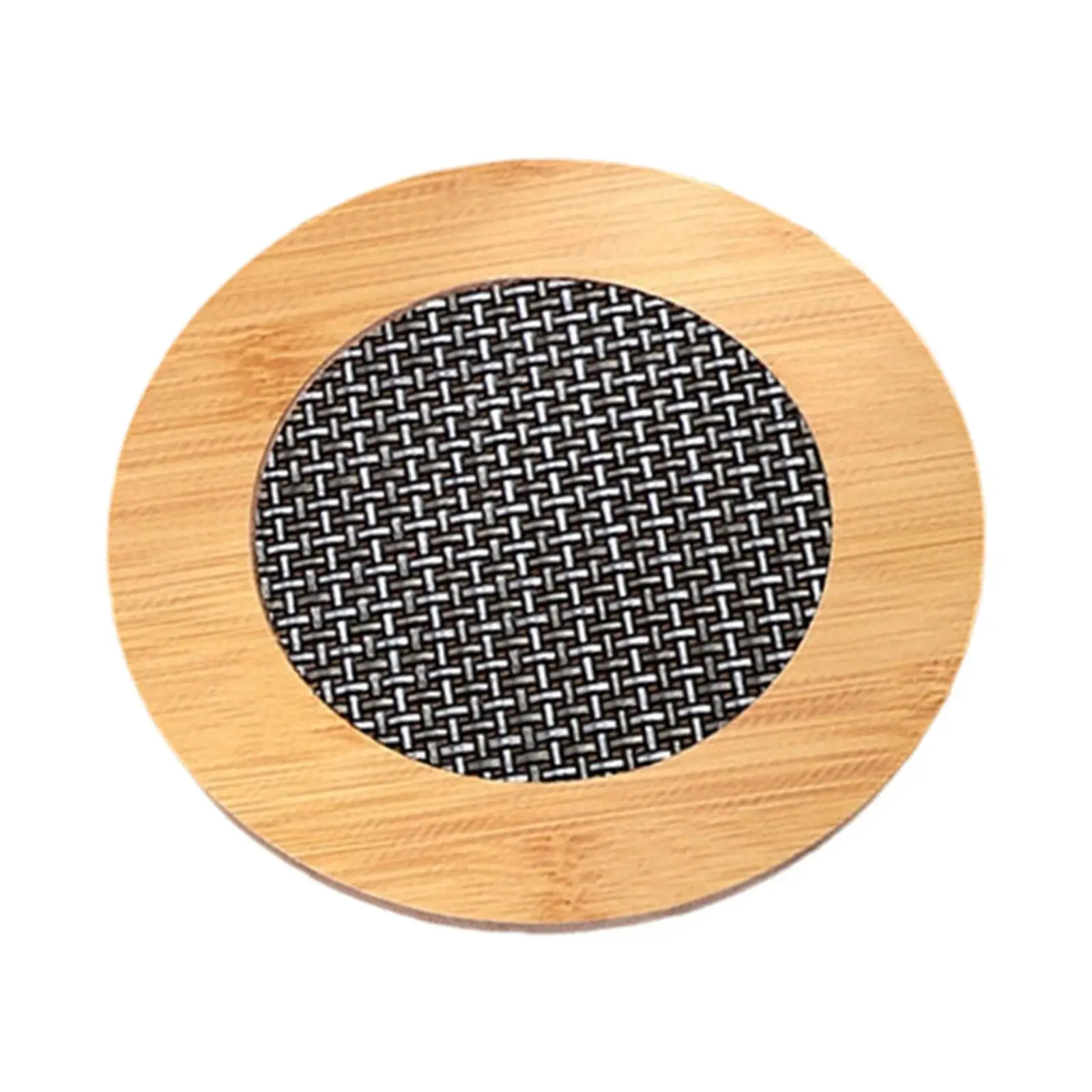 Insulation Pad Wood Creative Bowl Mat Resistant Placemat Insulation Mat for Table Setting Kitchen Tabletop Home Countertop