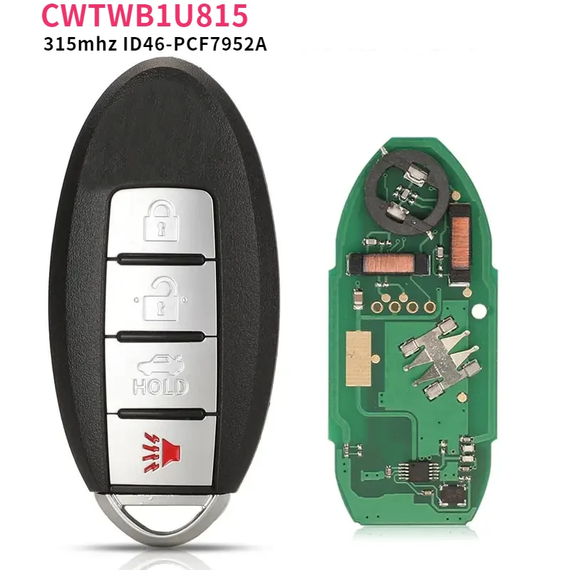 

CWTWB1U815 Remote Smart Key suit for Nissan Sunny Teana Sylphy Sentra Versa 315Mhz ID46-pcf7952A TWB1U815 4BTN Keyless