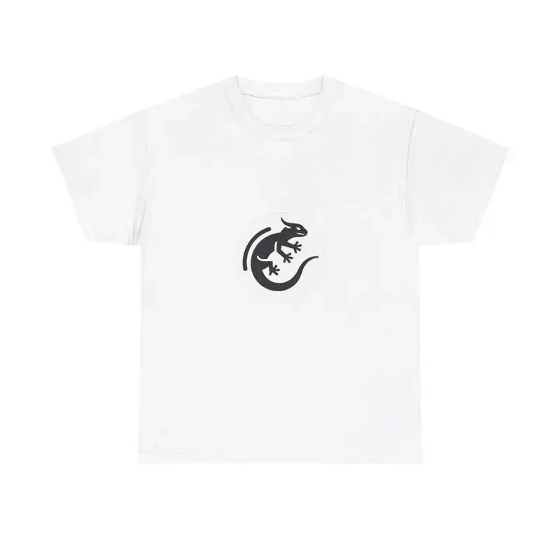 Lizard T Shirt Minimalist Black And White Design