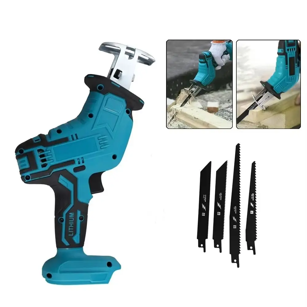 

18V Electric Reciprocating Saw AC 110V-240V Cordless Sabre Reciprocating Saw Powerful Motor No Battery Cordless Electric Saw