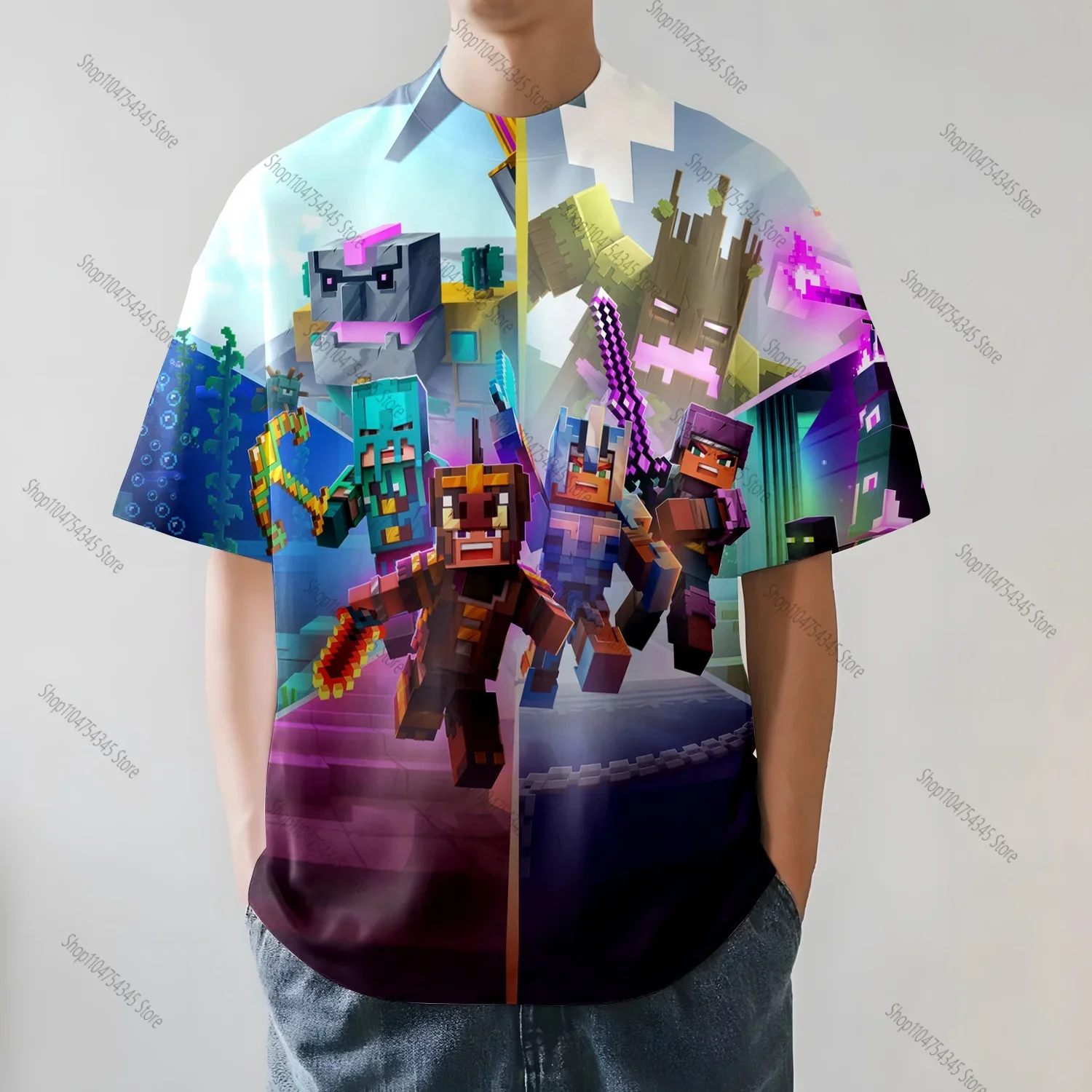 

Game Themed Baby T-Shirts 3d Print Boys Girls Clothes Cartoon Anime Short Sleeve Top Tees Girl Fashion Children's T-Shirt